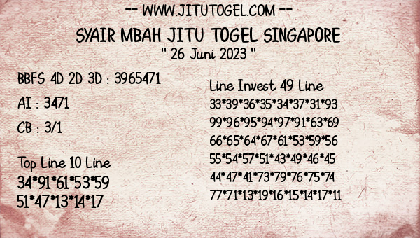 Prediksi Singapore